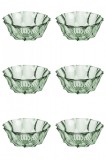 Set boluri, 6 piese, 290 ml, Plastic, Verde