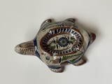 Broasca testoasa din ceramica mexicana smaltuita Studio TONALA Santana, anii 1970