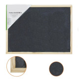 Tabla magnetica cu creta, suprafata de scriere neagra, dimensiune 60x90 cm, lemn, Oem