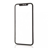 Geam Sticla + OCA iPhone 11, Negru + Rama