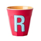 RICE Becher - R, 250 ml, Melamine, Farbe: Roter Kuss