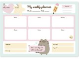 Planner saptamanal A3 - Pusheen | Grupo Erik