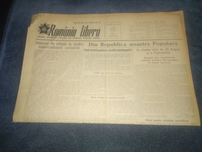 ZIARUL ROMANIA LIBERA 26 IUNIE 1953 foto