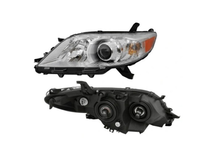 Far TOYOTA SIENNA, 01.2010-2020, model : LE, Limited, Standard, XLE, partea stanga, fara day running lumini; Type= USA; H11+HB3+PY27/7W; manual; silv