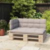 VidaXL Spătar pentru canapea din paleți, alb, 110 cm, fier 315792