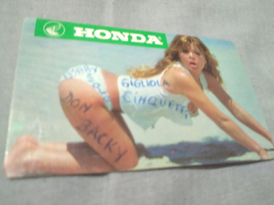 CALENDAR HONDA 1982 foto