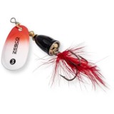 Lingurita Rotativa Zebco 4g Trophy Z-Vibe &amp; Fly No. 1 black body/silver white-red/red fly sinking