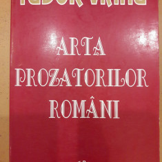 Arta prozatorilor romani