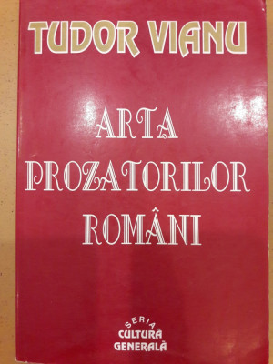 Arta prozatorilor romani foto