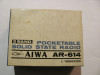 CY Cutie originala carton tare pt. Radio Tranzistor de buzunar AIWA model AR-614, Analog