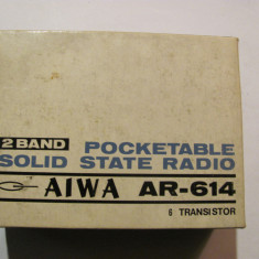 CY Cutie originala carton tare pt. Radio Tranzistor de buzunar AIWA model AR-614