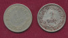 Set 2 monede &quot;Bun pentru 1 leu&quot; - 1924 - Rom&acirc;nia Regat - Ferdinand I.
