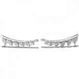 Cumpara ieftin Cercei ear cuffs argint 925, JW679, model frunze, placat cu rodiu