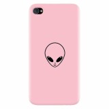 Husa silicon pentru Apple Iphone 4 / 4S, Pink Alien