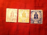 3 Timbre Fiscale Ungaria 1927 stampile ale orasului Kecskemet , stampilate
