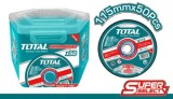TOTAL - SET 50 DISCURI ABRAZIVE TAIERE METAL - 115MM PowerTool TopQuality