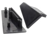 Obturator pentru profile LED TOPMET CORNER10 negru 20 buc GEN2 ABS