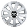 Set 4 Capace Roti, potrivite jantelor de R15, pentru Toyota, model flash cromat, Autohelix MSA