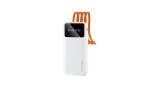 Dudao K6Pro Power Bank universal de 10000 mAh cu cablu USB, USB tip C, alb fulger (K6Pro-alb)