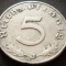Moneda istorica 5 REICHSPFENNIG - GERMANIA NAZISTA, anul 1940 J * cod 4964