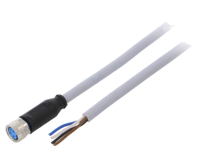 Cablu M8 4 pini 2m, IP67