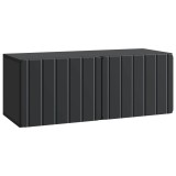 vidaXL Oglindă TV montată pe perete Pe perete Negru 78,5 x 31 x 30 cm 898376