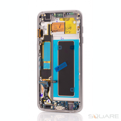 LCD OEM Samsung S7 Edge, G935, Gold, Service Pack OEM foto