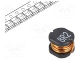 Inductor SMD 8,2uH 80m&Omega; TRACO POWER 5,2x5,8x4,5mm