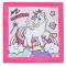 Prosop Bumbac Unicorn, Roz, 30x30 cm