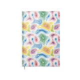 Agenda A5 Nedatata Artpress, Colorful Waves, 100 File, Coperta Buretata Lucioasa, Multicolor, 80 g/m&sup2;