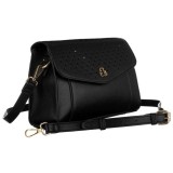 Sac de poștă mic pentru femei cu clapetă cu stea ajurată