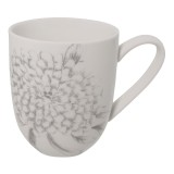 Cumpara ieftin Cana ceramica alba Flowers 11x8x9 cm