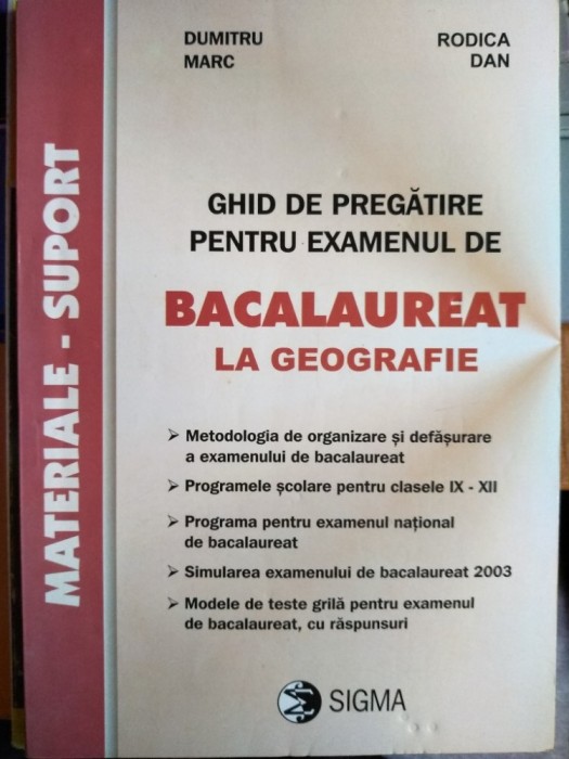 Ghid de pregătire pentru examenul de Bacalaureat la geografie