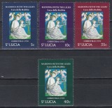 St. Lucia 1970 - Crăciun - Picturi de Luca della Robbia, MNH