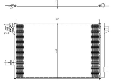 NRF 350369 EASY FIT Condensator, climatizare foto