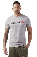 Tricou barbati Reebok Linear Read Gri foto