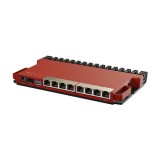 Router 8 porturi Gigabit, 1 port PoE IN, 1 port PoE Out, SFP 2.5G, NAND, USB, 1U - MikroTik L009UiGS-RM SafetyGuard Surveillance