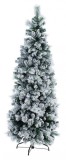 Cumpara ieftin Brad artificial verde cu zapada artificiala slim Praga &Oslash; 65x180 cm