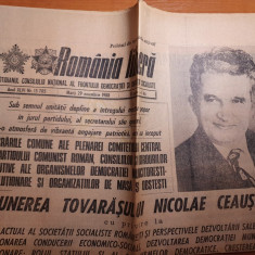 romania libera 29 noiembrie 1988-cuvantarea lui ceausescu la plenara