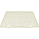 Suport metalic pentru bucatarie ideal la racirea prajiturilor, gogosilor, blatului de tort, biscuiti, fursecuri, 40 x 25 cm, auriu