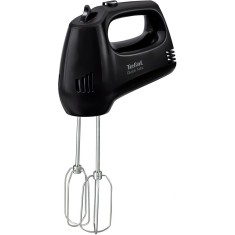 Mixer de mana Quick Mix HT310838, 300 W, 5 viteze, functie Turbo, teluri si carlige metalice, negru