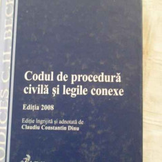 Codul De Procedura Civila Si Legile Conexe - C.c. Dinu ,268086