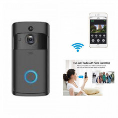 Sonerie Smart, Interfon video HD wireless cu aplicatie iOS si Android + baterii foto