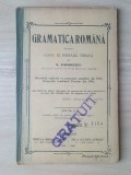 G. Simionescu - Gramatica rom&acirc;nă pentru clasa III primară urbană (ediția V, 1905-1906)
