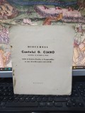 Discursul Contelui G. Ciano, Ministrul de Externe al Italiei, rostit &icirc;n Camera Fasciilor și Corporațiilor &icirc;n ziua de 16 Decembrie 1939-XVIII, 103