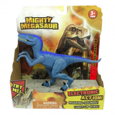 Mighty Megasaur Dinozaur cu lumini si sunete- Velociraptor - 16896-1 foto
