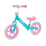 Bicicleta de echilibru pentru copii, 18 luni+, maxim 20 kg, roti din spuma EVA, roz-turcoaz