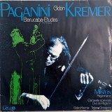Kremer, Grindenko, Niccol&ograve; Paganini &lrm;&ndash; Et&uuml;de In 60 Variationen &Uuml;ber Das Genueser Lied "Barucab&agrave;" Op.14, Pagagniniana _ NM / VG+ dublu vinil, 2 x LP