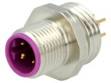 Soclu M12 Pin 5 Tată B-Profibus THT Fixare prin Rotire