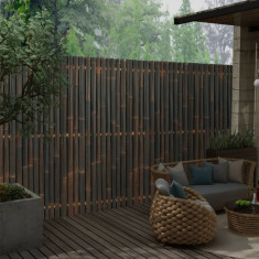 Panou gard de gradina din bambus, maro inchis, 90 x 170 cm foto